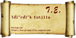 Török Estilla névjegykártya