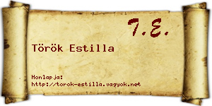 Török Estilla névjegykártya